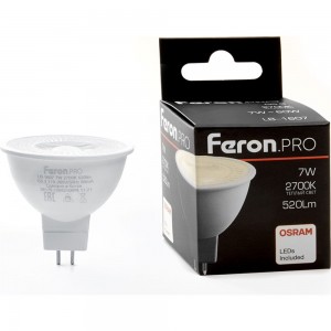 Светодиодная лампа PRO FERON LB-1607 G5.3 7W 2700K, 38185