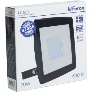 Светодиодный прожектор FERON LL-931 IP65 70W 6400K 41551