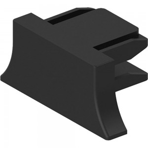 Пластиковая заглушка для шинопровода FERON CAB1003 черный LD1011 41886