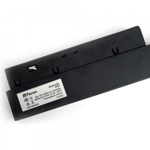 Светодиодный магнитный светильник FERON MGN300 трековый низковольтный 12W, 1080 Lm, 3000К, 30 градусов, черный 41934