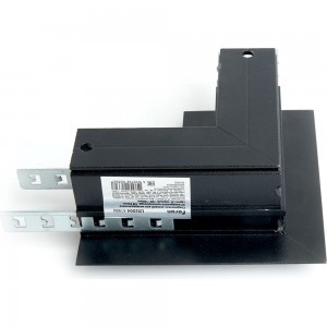 Угловой соединитель для низковольтного встраиваемого магнитного шинопровода FERON черный, LD2004 41980