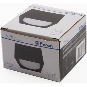 Светильник для натяжных потолков Feron HL360 12W, 230V, GX53, черный, 41993