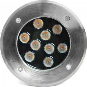 Светодиодный тротуарный (грунтовый) светильник FERON SP2803 9LED, 4000К ,10W, AC12V D160xH90mm,вн.диаметр:110mm,IP67 48347