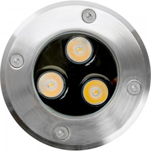Светодиодный тротуарный светильник (грунтовый) FERON SP2801 ,3LED, 4000К,3W, AC12-24 100xH80mm,вн.диаметр:70mm, IP67 48345