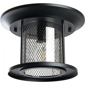 Садово-парковый светильник FERON PL723 на потолок 60W E27 230V, черный 48387