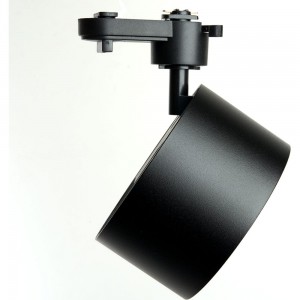 Трековый однофазный светильник на шинопровод FERON AL166 под лампу GX70, черный 48545
