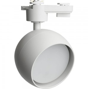 Трековый однофазный светильник на шинопровод FERON al164 под лампу gx53, белый, 48546