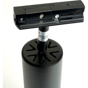 Трековый однофазный светильник на шинопровод FERON al194 под лампу gu10, черный, 48541