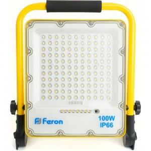 Переносной светодиодный прожектор FERON ll-952 с зарядным устройством ip66 100w 6400k, 48677