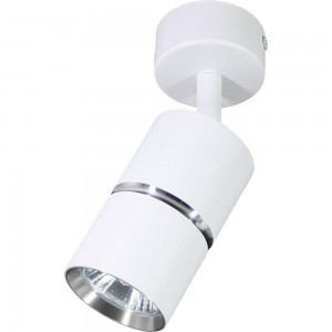 Настенно-потолочный светильник FERON ml1861 zen под лампу gu10, белый, хром, 48642