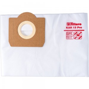 Мешки для пылесоса Karcher, Aeg, Ghibli, Thomas трехслойные синтетические Filtero KAR 15 Pro 20л 2шт 05604
