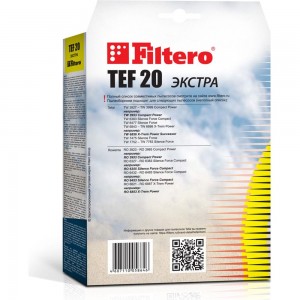 Мешки для пылесоса TEF 20 (4) Экстра 4 шт FILTERO 05864