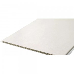 Стеновая панель FINEBER Лопес белый, 2700x250x8 мм, 5 шт., 3,375 кв.м. FB.SP.L.2700-8.LWh
