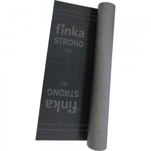 Диффузионная ветрозащитная, гидроизоляционная мембрана Finka Strong 160 1,5x50 м, 75 кв. м, черная FMS75