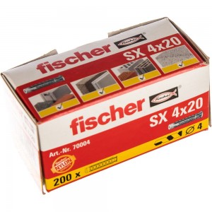 Дюбель Fischer SX 4X20 200 шт 70004