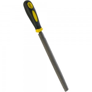Полукруглый рашпиль с прорезиненной ручкой, 200 мм FIT IT 42757