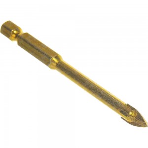 Сверло по кафелю (6x74 мм; 4 режущие кромки; титановое покрытие; U-хвостовик под биту) FIT 35476