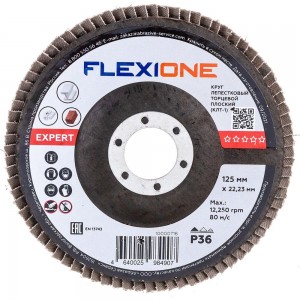 Круг лепестковый плоский Pro (125х22 мм; Р36) Flexione 10000718
