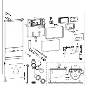 Инсталляция flushmatic серия FM SM-IFM-2W