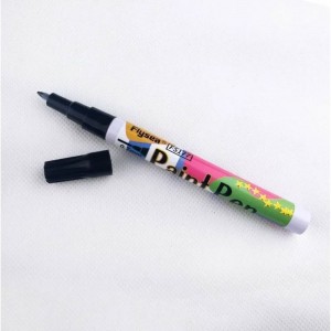 Маркер-краска Flysea по металлу с тонким наконечником Paint Marker FS-177, 0.7 мм, черный FS-177-black