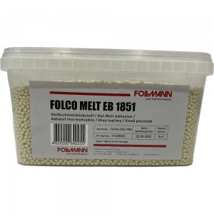 Клей FOLCO MELT EB 1851 расплав (ведро 5 кг) Follmann 14340-002-558