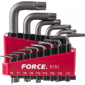 Набор Г-образных ключей FORCE Т6-Т60 15 предметов 5151