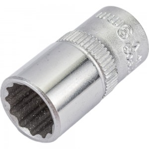 Головка короткая 12-гранная (9 мм; 1/4DR) FORCE 52909