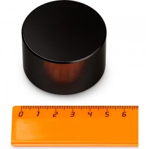 Неодимовый магнит Forceberg Великан Black Edition, диск 50x30 мм 1212569Ч