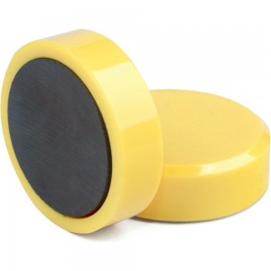 Магнит для магнитной доски Forceberg 30 мм, желтый, 10шт 9-3613042-010F