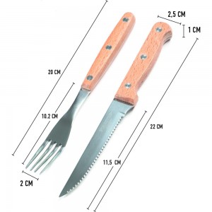 Набор столовых приборов Forester нож+вилка, для гриля, на 4 персоны C827