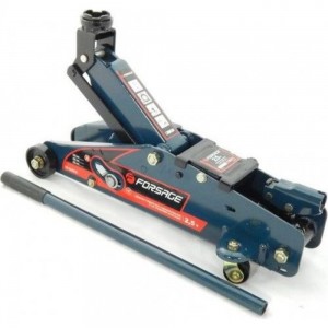 Подкатной домкрат с фиксацией Forsage 2.5т, h min 140 мм, h max 387 мм F-TH22501CB