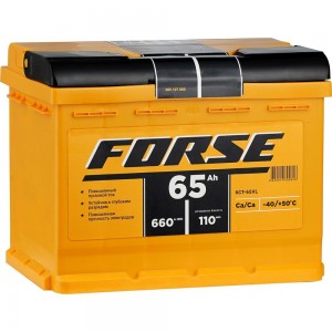 Аккумуляторная батарея FORSE 6ст-65 VL 1 565107050