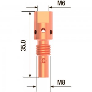 Адаптер контактного наконечника (5 шт; M6; 35 мм) FUBAG FB.TA.M6.35