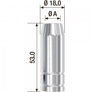 Сопло газовое (5 шт; 16.0 мм; 18х53 мм) для FB 150 FUBAG FB150.N.16.0