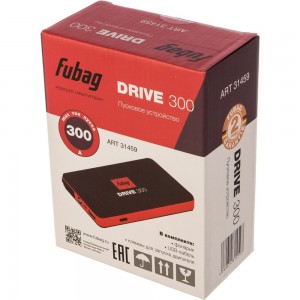 Пусковое устройство FUBAG DRIVE 300 ток запуска 300А емкость аккумулятора 6000 мАч 31459
