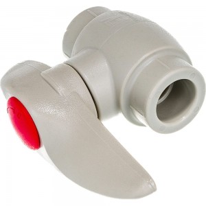 Клапан FV-PLAST пластиковый шаровой 20 мм, ручка рычаг 40 10 301120
