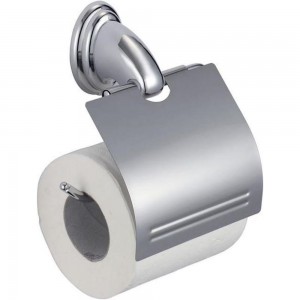 Держатель для туалетной бумаги G-teq с крышкой, металл, хром 240310 20.00