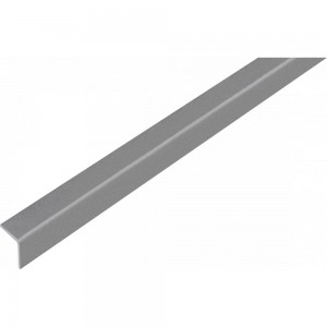 Уголок ПВХ GAH ALBERTS самоклеящийся цвет серый металл 20x20x1,5/2,6м, 432935