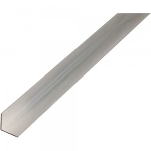 Прямой алюминиевый уголок GAH ALBERTS шлифованный, 20x20x1.5x2000 мм 472627