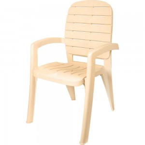 Пластиковое кресло Garden Story Прованс бежевое 3728-МТ002