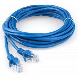 Литой многожильный патч-корд Гарнизон CCA light UTP категория 5e, 5м, (синий), PC-UTP-5e-5-B