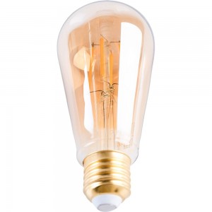 Лампа LED ST64 E27 6W Golden 2400К Gauss Filament 102802006