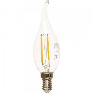 Лампа Gauss LED Filament Свеча на ветру E14 11W 720lm 2700K 104801111
