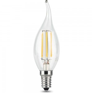 Лампа Gauss LED Filament Свеча на ветру E14 9W 710lm 4100K 104801209