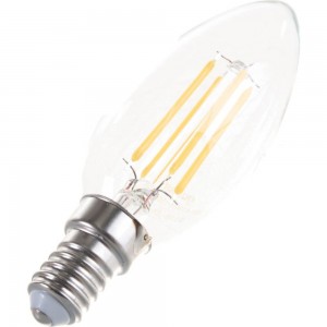 Лампа Gauss LED Filament Свеча dimmable E14 5W 450lm 4100К 103801205-D