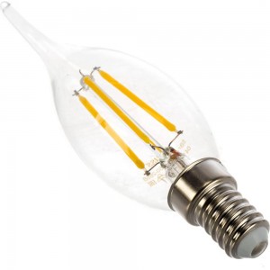 Лампа Gauss LED Filament Свеча на ветру dimmable E14 5W 450lm 4100K 104801205-D