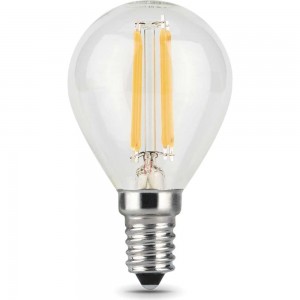 Лампа Gauss LED Filament Шар E14 7W 580lm 4100K 105801207-S