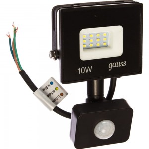 Светодиодный прожектор Gauss Elementary LED 10W 700lm IP65 6500К SQ628511310