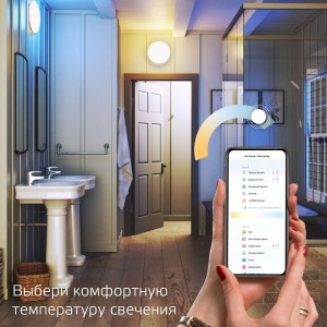 Светодиодный стационарный накладной светильник Gauss, Smart Home тип CCT+DIM 2060112