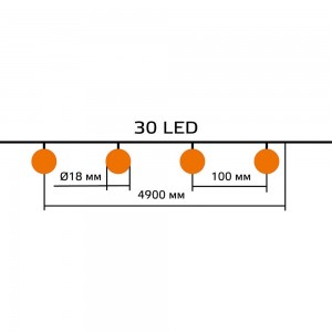 Садовая гирлянда на солнечной батарее Gauss Solar Шары 30 LED ламп, белый свет, GS032